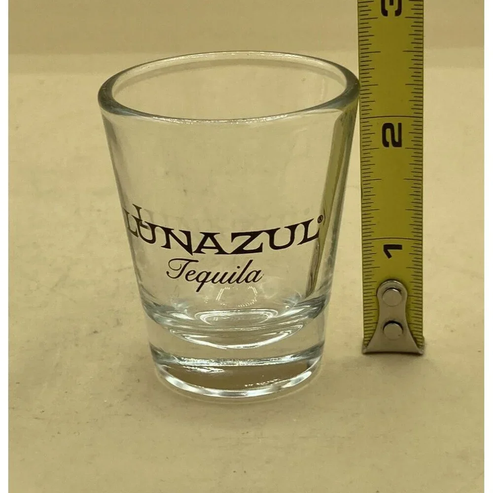 Lunazul Tequila Mexican Clear Shot Glasses LOT 4